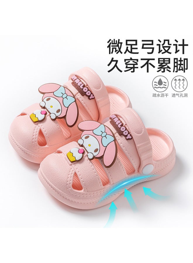 Sanrio Boys' And Girls' Closed-toe Shoes For Outdoor Wear, Lightweight Cartoon Children's Sandals, Cute Soft-soled Toddler Roman Sandals