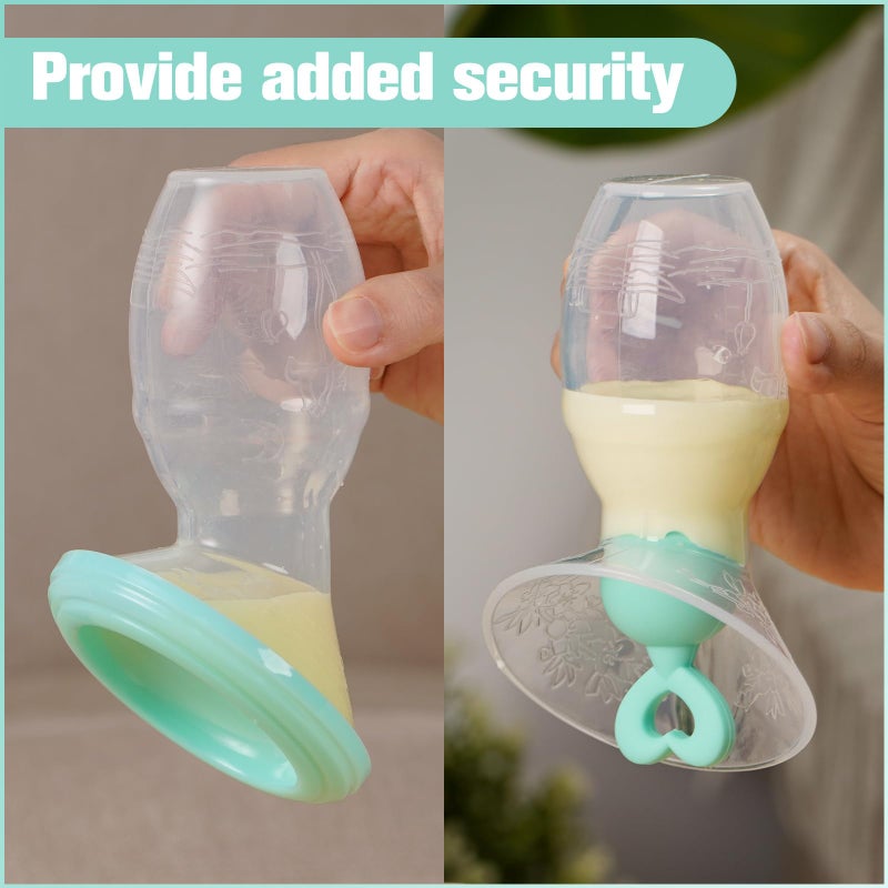 Bumblebee Manual Breast Pump with Breastfeeding Milk Saver Stopper& Lid in Gift Box Food Grade Silicone BPA PVC and Phthalate Free 3.04oz/90ml - Image 3