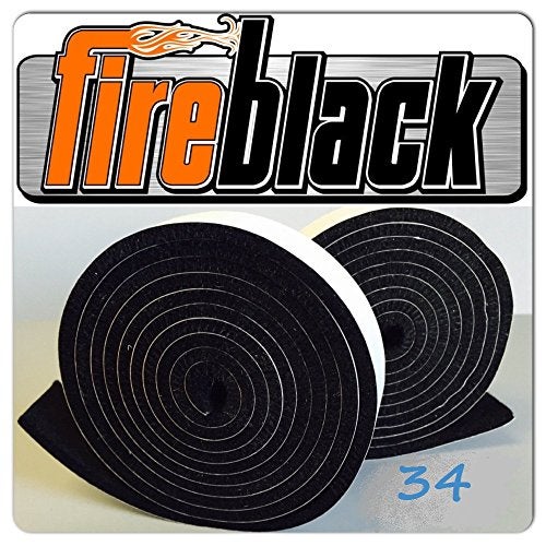 BBQgaskets.com جوانات شواية باربكيو عالية الحرارة 3/4" x 1/8"، ذاتية اللصق - لون أسود - Image 2
