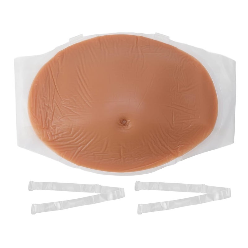 Silicone Fake Pregnancy Belly Prop 2 4 Months Stage Performance Breathable Elastic - Image 1