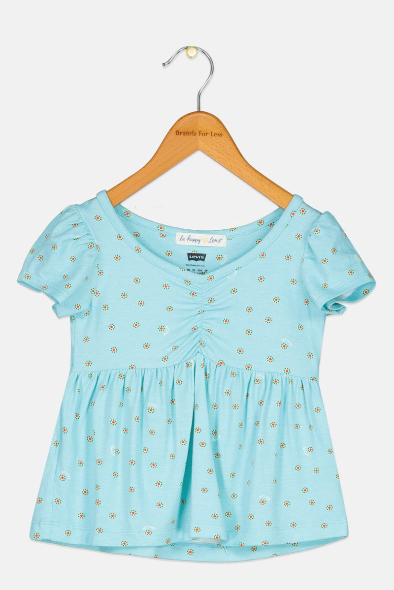 Levi's فستان مزخرف بالأزهار للبنات الصغيرات، متعدد الألوان - Image 1