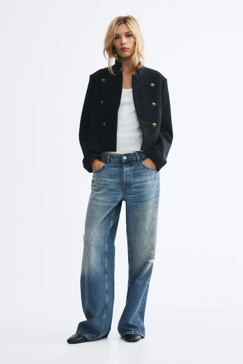 H&M  Button-detail jacket for Women | Best Price UAE