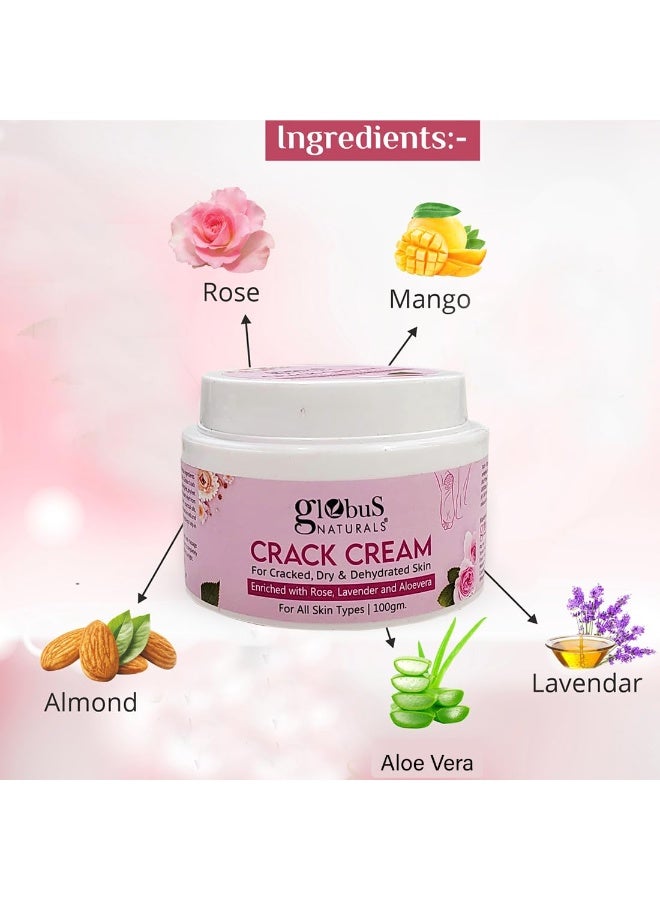 Globus Naturals Crack Cream for foot 100gm (Pack of 5) - Image 2