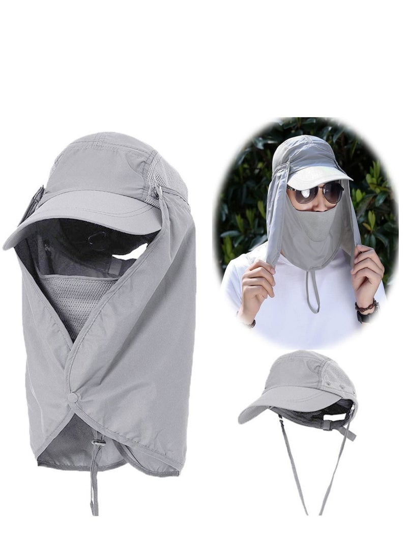 KASTWAVE UV Protection Mask UPF 50+ Folding Fishing Hat Removable Adjustable Legion Hat Quick Dry Sun Hat Hunting Hat  - Image 1