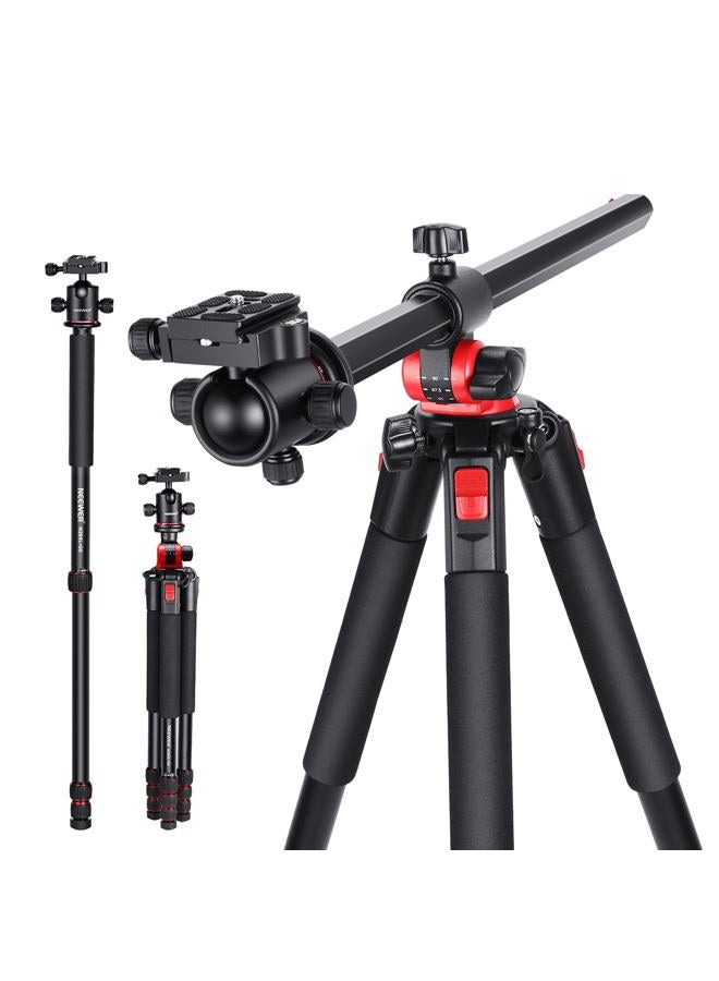 Neewer 79 inch Camera Tripod Monopod with Center Column and Ball Head Aluminum, Arca Type QR Plate, Bag, Horizontal Tripod Overhead Camera Mount for DSLR Camera, Video Camcorder, Max Load: 33lb - Image 1