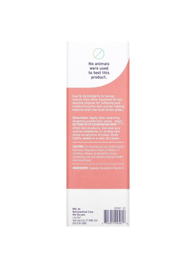 Life-flo Life-flo, Pure Olive Squalane Oil, 2 fl oz (59 ml)  - Image 2