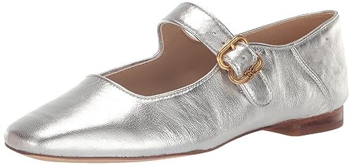 Sam Edelman Women's Michaela Mary Jane Flat, Soft Silver, 8 - Image 1