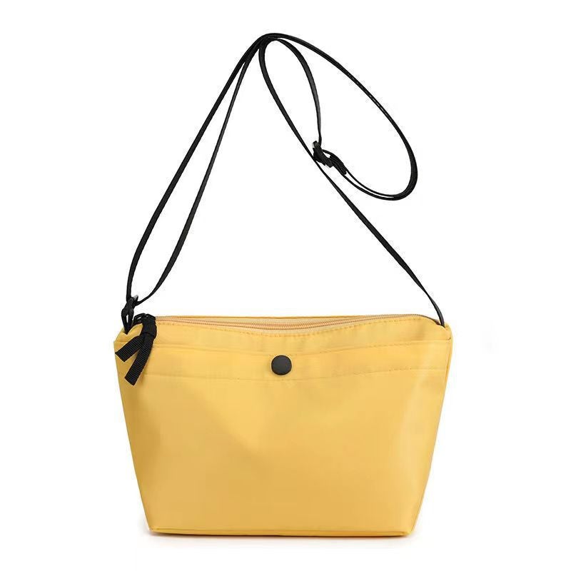 Summer Oxford Cloth Lightweight Womens Satchel Lemon yellow