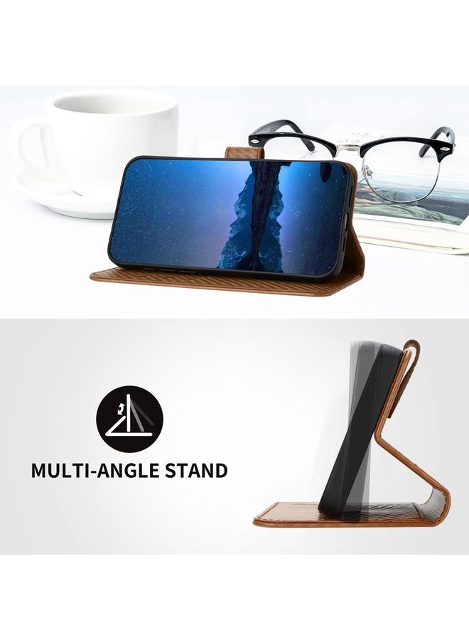 اس-توب جراب هاتف Honor X40 5G / X9a 5G / Magic5 Lite YX0070 مصنوع من ألياف الكربون مع مشبك وحزام - Image 4