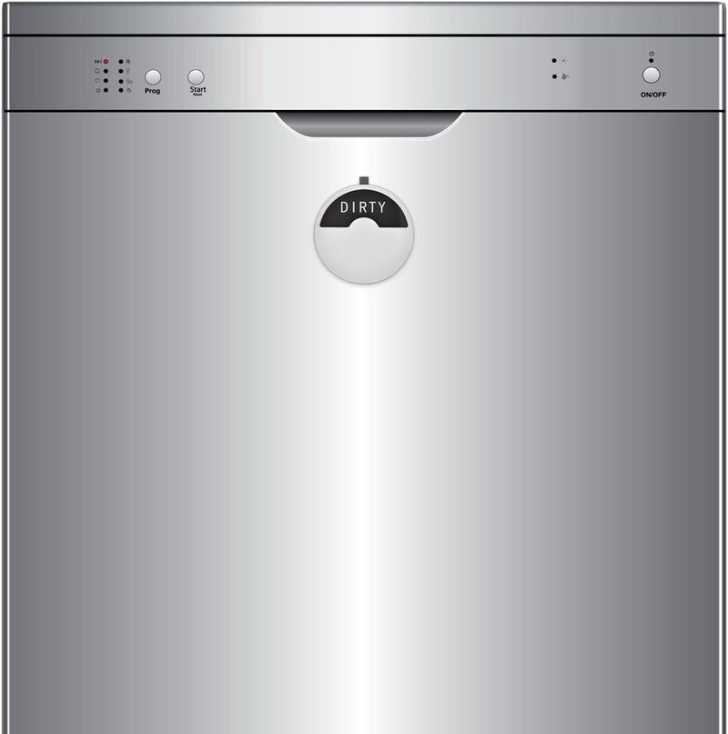 Kichwit Dishwasher Magnet Clean Dirty Dishwasher Sign Magnetic Tells Whether Dishes are Clean or Dirty 35 Silver - Image 5