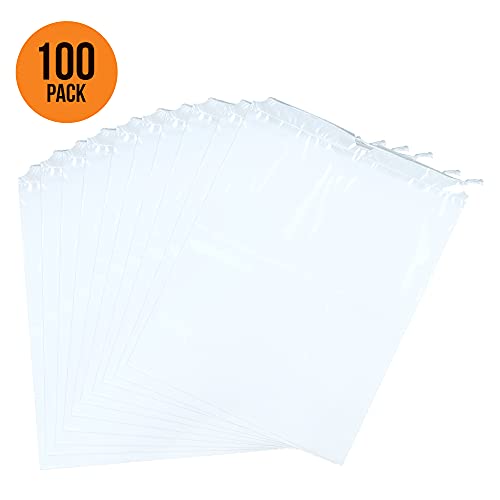 Infinite Pack InfinitePack Large 18"x24"(100pcs) Transparent Shoe Bags for Travel, Portable Shoe Bags, Shoes Pouch Storage Organizer with Drawstring for Men & Women aClear Window Shoes Pouch with Rope - Image 3