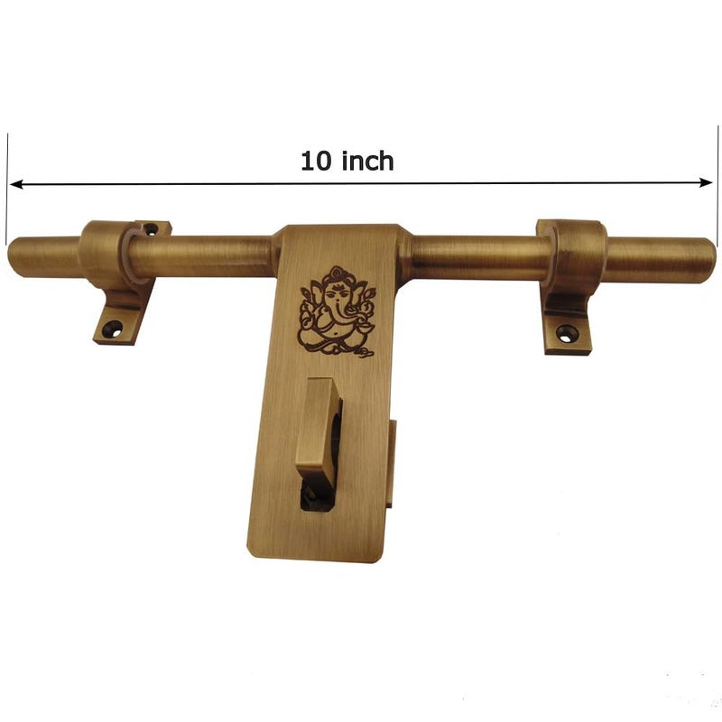 ALLIED Stainless Steel Aldrop | Brass Antique | 10 inch | Aldrop for Door Fitting Kit - Image 3