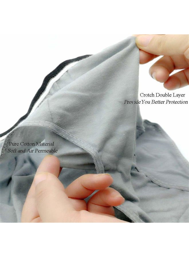 Starly Mens Cotton Disposable Underwear Travel Panties handy Briefs for Fitness Grey Gray(10pcs), Grey, M - Image 3