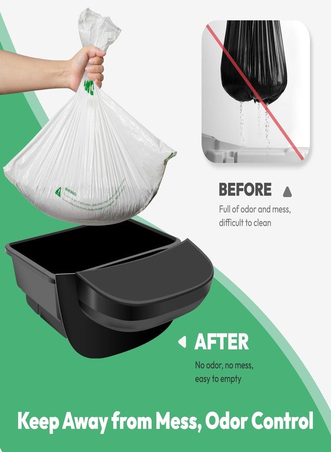 أكياس نفايات AMOGOGOPET، ٥٠ قطعة، متوافقة مع روبوت تنظيف فضلات القطط Litter Robot 4 و 3، أكياس نفايات بديلة، أكياس نفايات شديدة التحمل لفضلات القطط، أكياس نفايات مقاومة للماء، ٢٦.٤ بوصة × ٢١.٩ بوصة - Image 5