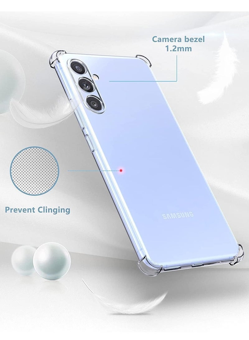BORTONY Samsung Galaxy A15 Case Crystal Clear Flexible Cover for Galaxy A15 Slim Thin Non-Yellowing Soft TPU Bumper Protective Phone Case Cover for Samsung Galaxy A15 6.5 inch - Image 4