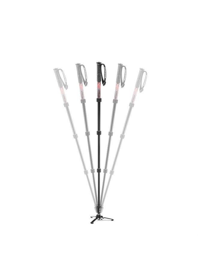 Manfrotto Element MII Video Aluminium Fluid Monopod, Slim and Lightweight, Loads up to 16kg, Foldable Fluid Base, 4 Sections, Twist Locks, for mirrorless and DSLR Cameras - Image 2