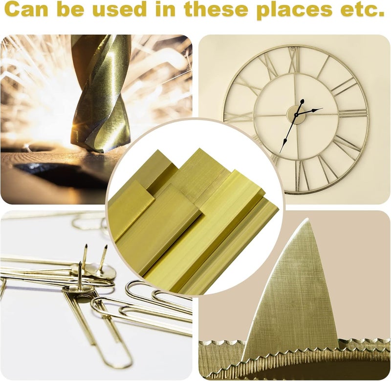 SuperDi Brass Flat Rectangular Bar Stock 1/8" x 2" x 6"- Knife making, craft C360-1 Bar - Image 5