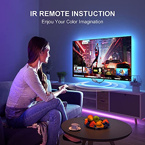 Nexillumi LED Lights for TV, 16.4 ft TV LED Backlight for 55-75 Inch, RGB LED Strip Lights Behind TV with APP Remote Control, Music Sync Smart Led Ambient Lighting for Bedroom Gaming Room Decor - Image 5