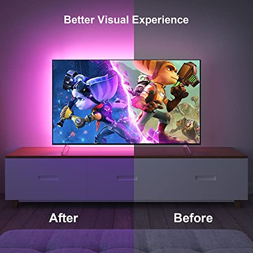 Nexillumi LED Lights for TV, 16.4 ft TV LED Backlight for 55-75 Inch, RGB LED Strip Lights Behind TV with APP Remote Control, Music Sync Smart Led Ambient Lighting for Bedroom Gaming Room Decor - Image 3