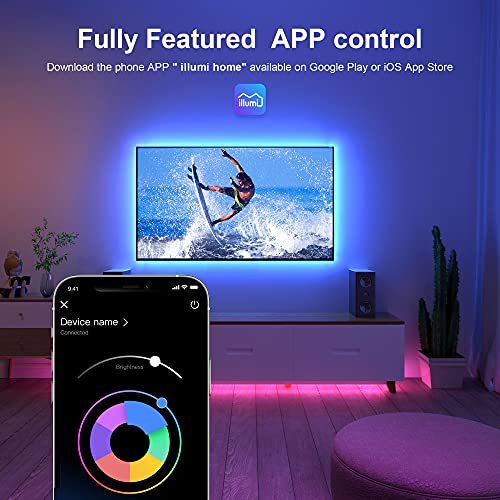 Nexillumi LED Lights for TV, 16.4 ft TV LED Backlight for 55-75 Inch, RGB LED Strip Lights Behind TV with APP Remote Control, Music Sync Smart Led Ambient Lighting for Bedroom Gaming Room Decor - Image 4