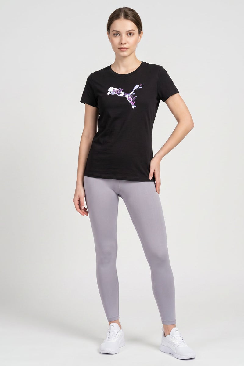 PUMA Women Sportswear Fit Short Sleeve Outdoor T-Shirt, Black - Image 2