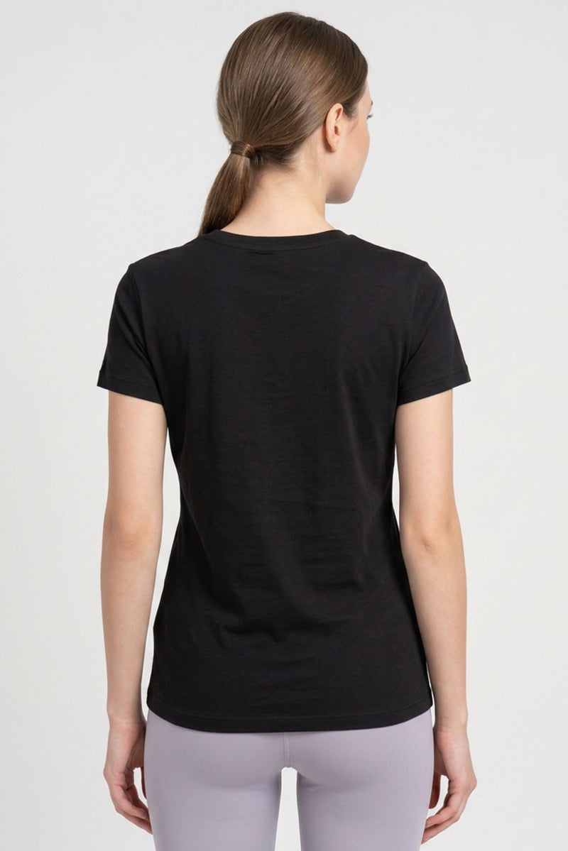 PUMA Women Sportswear Fit Short Sleeve Outdoor T-Shirt, Black - Image 4