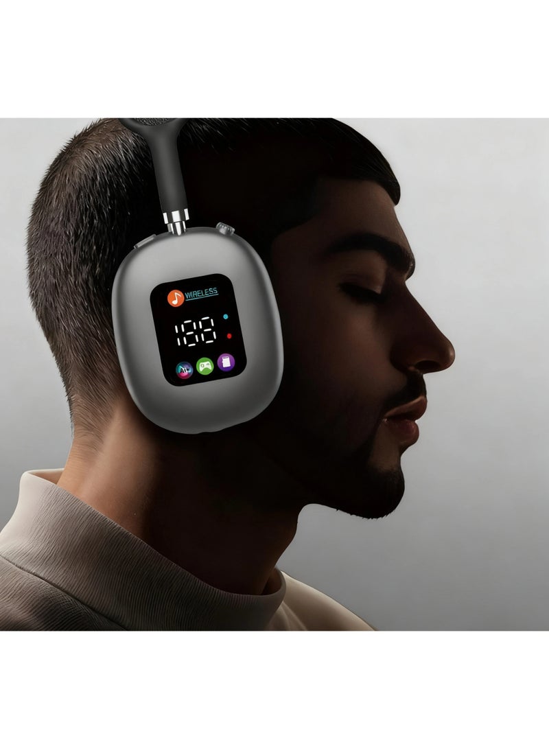 AKZ Bluetooth wireless headphone, over-ear active noise reduction headset, support Bluetooth connection, 3.5mm AUX and tf card input - Image 3