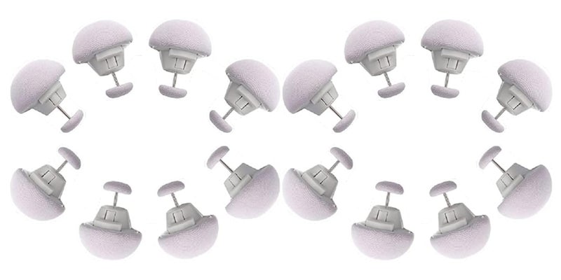 TRUJVE Anti-Slip Duvet Clips Set - Strong Bed Sheet Holders & Comforter Fasteners, Secure Bedding Grippers for All Bedding Types, No-Slip Blanket Clips for Duvet, Comforter, Quilt & Bed Sheets (12, Grey) - Image 1
