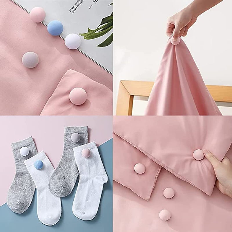 TRUJVE Anti-Slip Duvet Clips Set - Strong Bed Sheet Holders & Comforter Fasteners, Secure Bedding Grippers for All Bedding Types, No-Slip Blanket Clips for Duvet, Comforter, Quilt & Bed Sheets (12, Grey) - Image 5