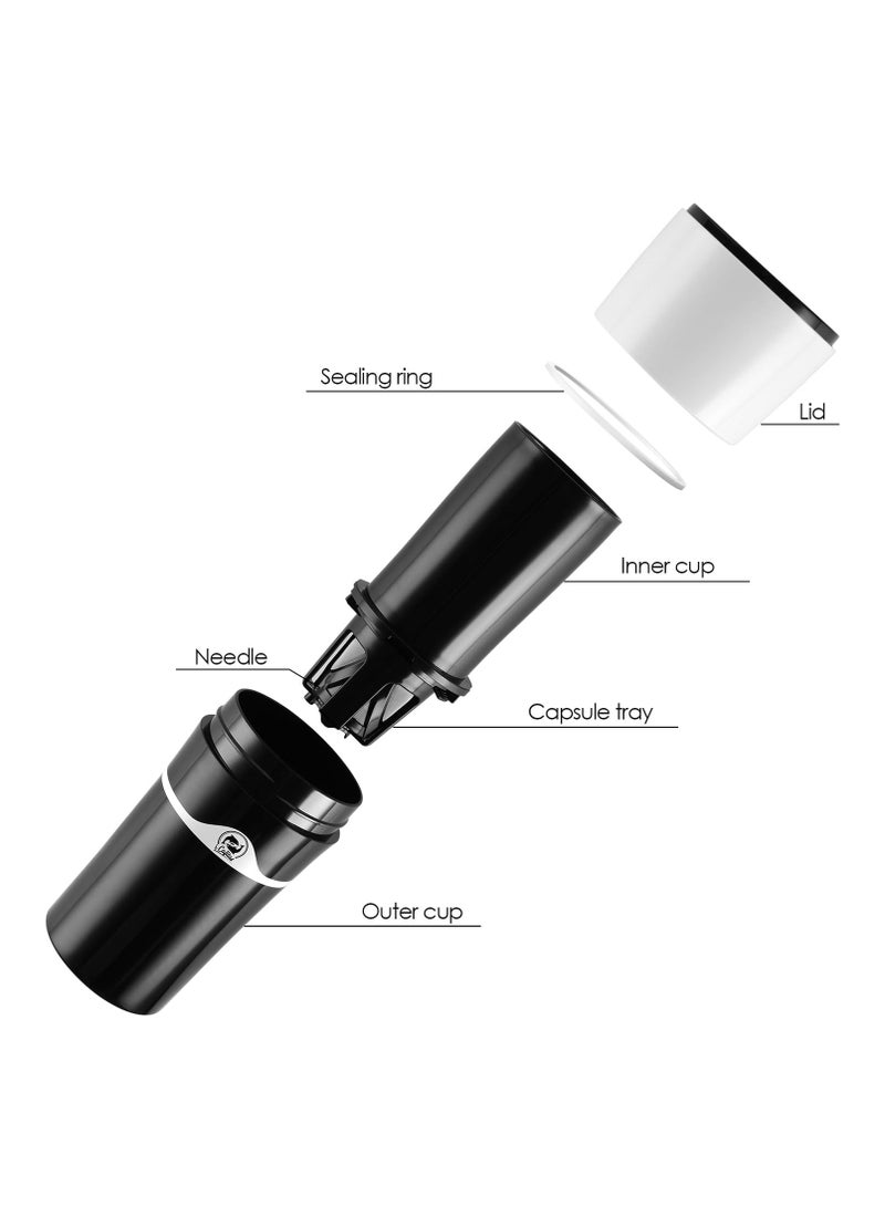 SOLARAE Drip Brew Coffee Maker, Portable Hot and Cold Brew Coffee Makers Bottle, Compatible with K Cup Capsules & Ground Coffee, Pour-over Coffee Cup Machine for Camping Travel Office, Outdoor Camping Trip - Image 2