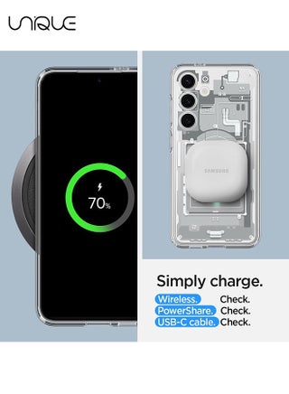 For Samsung Galaxy S24 Case, Circuit Board Pattern Phone Case, Magnetic Case, Full Protection Plated Scratch Resistant Ultra Slim Case Cover (White) - view 2