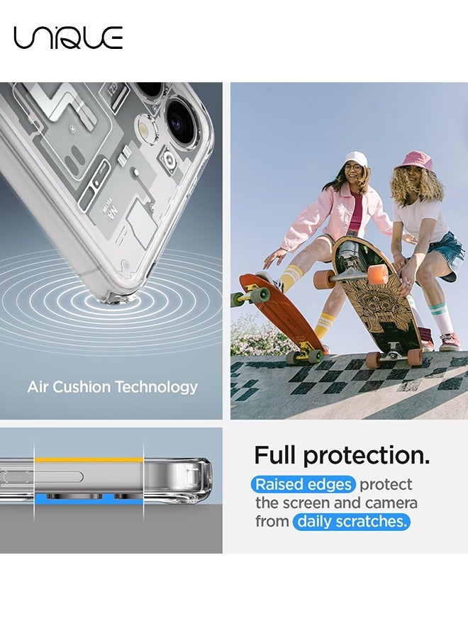 Unique For Samsung Galaxy S24 Case, Circuit Board Pattern Phone Case, Magnetic Case, Full Protection Plated Scratch Resistant Ultra Slim Case Cover (White) - Image 3