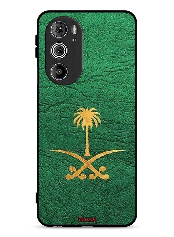 Tolwak Motorola Edge 30 Pro Protective Case Cover Kingdom Of Saudi Arabia Sign On Leather - Image 1