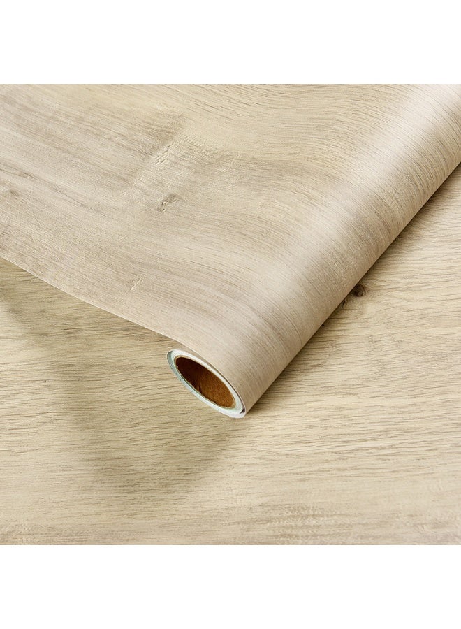آنا ورق جدران ذاتي اللصق مضاد للماء والرطوبة والزيت بتصميم خشبي - 40 سم * 10 م - Image 1