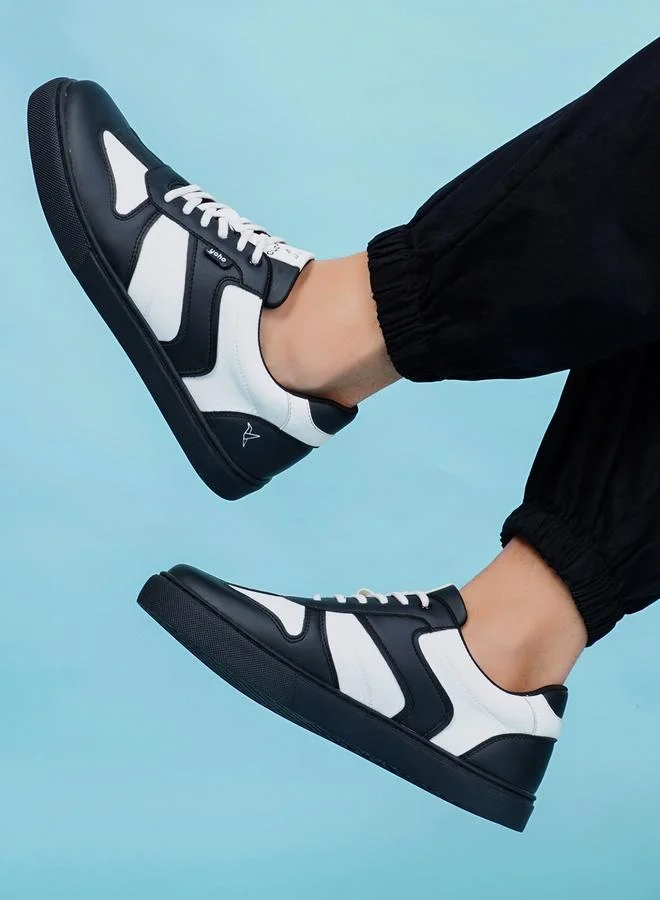 YOHO Men Stride Color Block Stretch Lace Sneakers