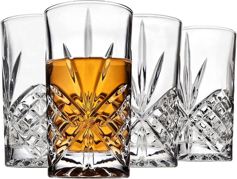 Godinger Dublin Set of 4 Highball Glasses - Elegant Crystal Drinkware - Image 5