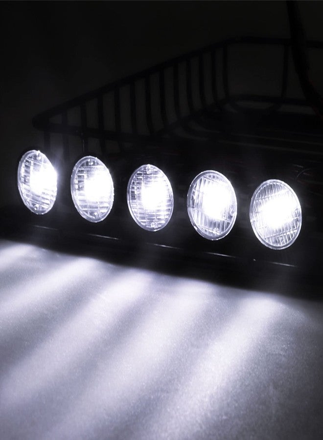 Hobbyfire RC Car Metal Roof Rack Luggage with LED Lights Set for 1/10 RC Crawler Car TRX-4 Axial SCX10 90046 SCX10 III AXI03007 Redcat Gen 8 RGT - Image 1