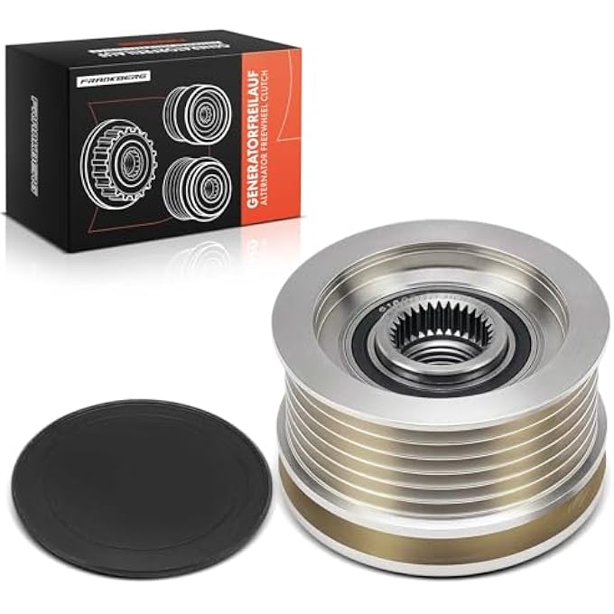 Frankberg Alternator Freewheel Clutch Pulley with 6 grooves Compatible with C4 Aircross 1.8L 2012-2025 ASX GAW 1.8L 2.3L 2010-2025 Replace# 1800A334 - Image 1