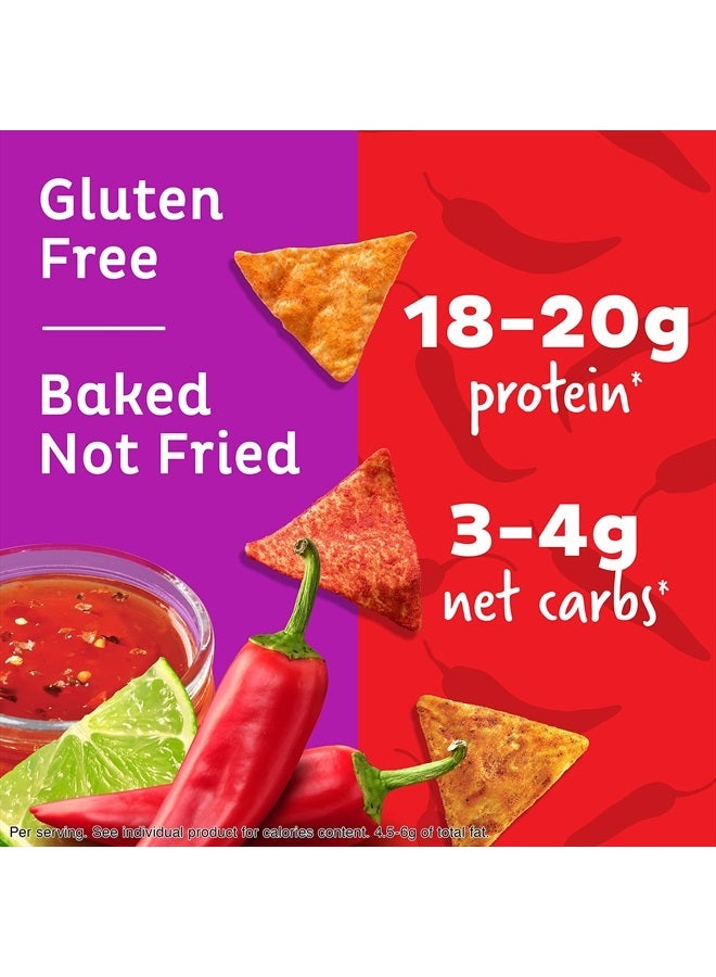 Quest Nutrition Tortilla Style Protein Chips Variety Pack, Chili Lime, Hot & Spicy, & Spicy Sweet Chili, 12 Count (3 Each Flavor) - Image 3