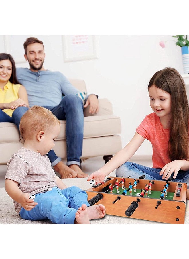 Famous Quality Famous Quality® MFD 50 cm Wooden Mid-Sized Football Table Soccer Game with 4 Rods Toys for All Age (Multi-Color)  - Image 2