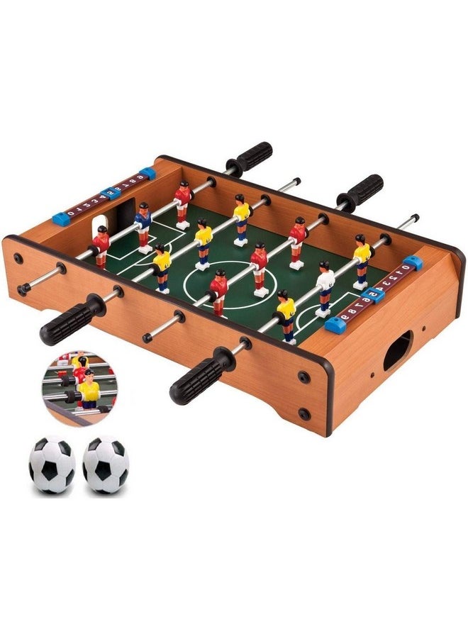 Famous Quality Famous Quality® MFD 50 cm Wooden Mid-Sized Football Table Soccer Game with 4 Rods Toys for All Age (Multi-Color)  - Image 1