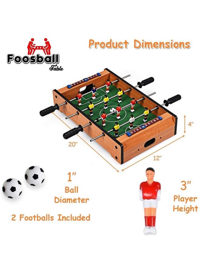 Famous Quality Famous Quality® MFD 50 cm Wooden Mid-Sized Football Table Soccer Game with 4 Rods Toys for All Age (Multi-Color)  - Image 3