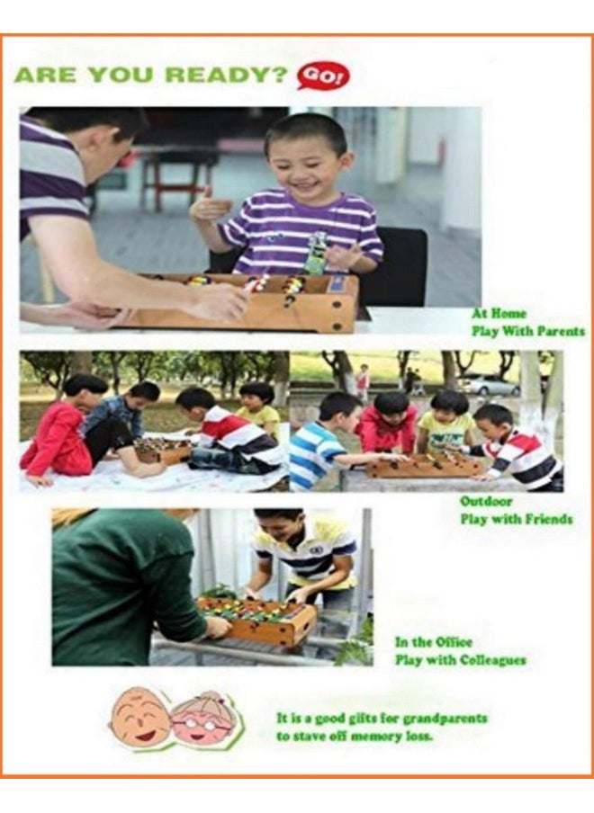 Famous Quality Famous Quality® MFD 50 cm Wooden Mid-Sized Football Table Soccer Game with 4 Rods Toys for All Age (Multi-Color)  - Image 5