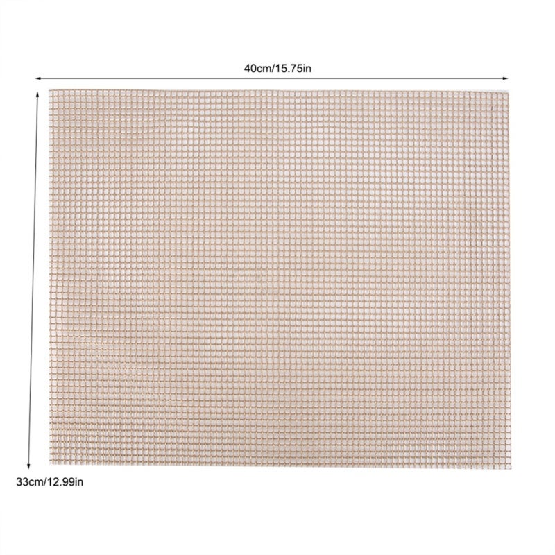 Reusable Non sticky BBQ Grill Roast Mat Pad Cooking Baking Outdoor Picnic Fry Cooking (Brown) - Image 3
