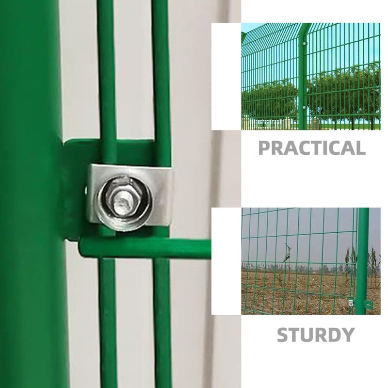 Heavy Duty Aluminum Wire Cage Clips with Screws for Livestock Fence and Pet Cage Fixing 100 Pcs - Image 4