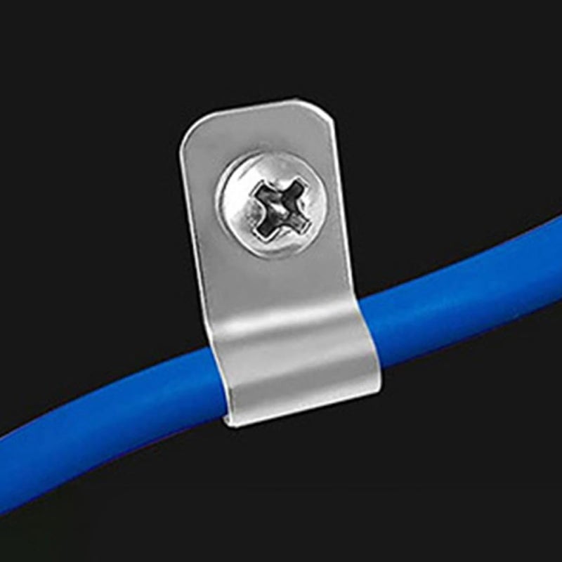 Heavy Duty Aluminum Wire Cage Clips with Screws for Livestock Fence and Pet Cage Fixing 100 Pcs - Image 5