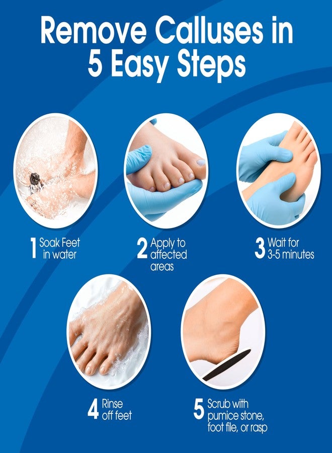 DeEnti Callus Remover for Feet, Extra Strength Foot Callus Remover Gel, 16oz Salon Grade Home Pedicure Supplies for Dry Skin, Cracked Heel, Professional Strength Foot Care, Unscented - Image 4