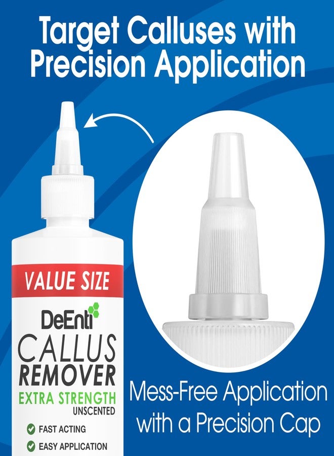DeEnti Callus Remover for Feet, Extra Strength Foot Callus Remover Gel, 16oz Salon Grade Home Pedicure Supplies for Dry Skin, Cracked Heel, Professional Strength Foot Care, Unscented - Image 5