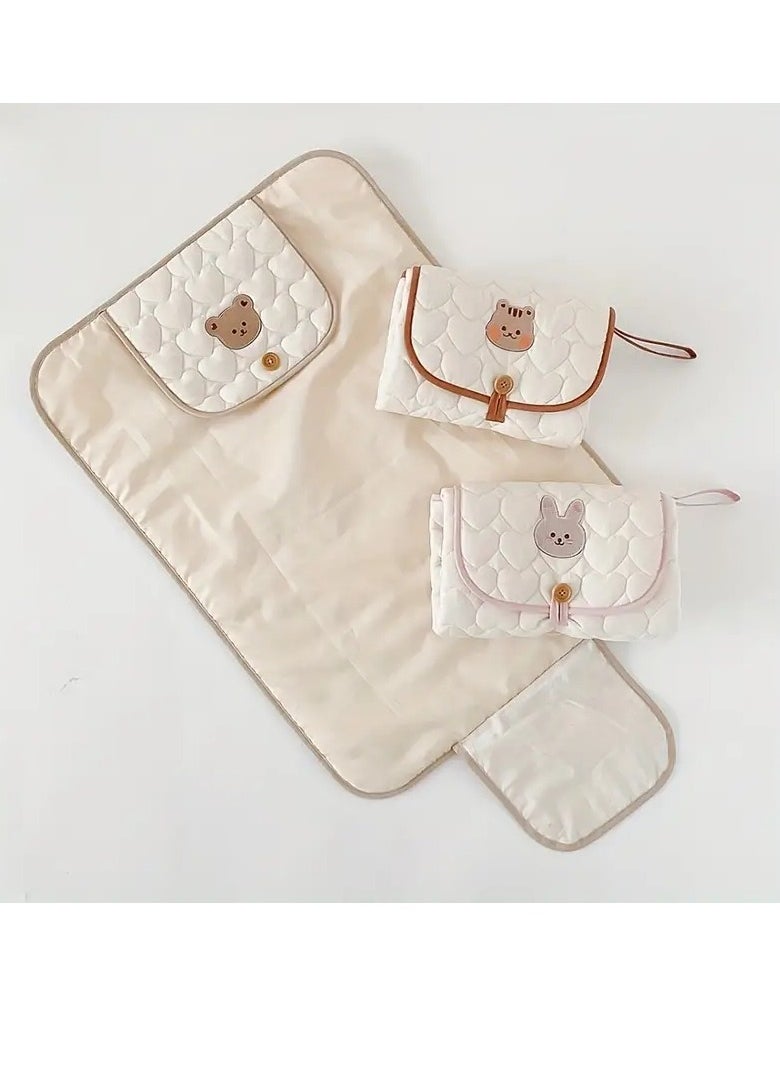 Gonice - Portable Diaper Changing Pad, Double-Sided Urine Pad, Foldable Nap Mat, And Baby Crib Mat With Lanyard - Perfect For Traveling - Image 1