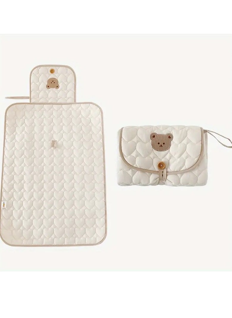 Gonice - Portable Diaper Changing Pad, Double-Sided Urine Pad, Foldable Nap Mat, And Baby Crib Mat With Lanyard - Perfect For Traveling - Image 1